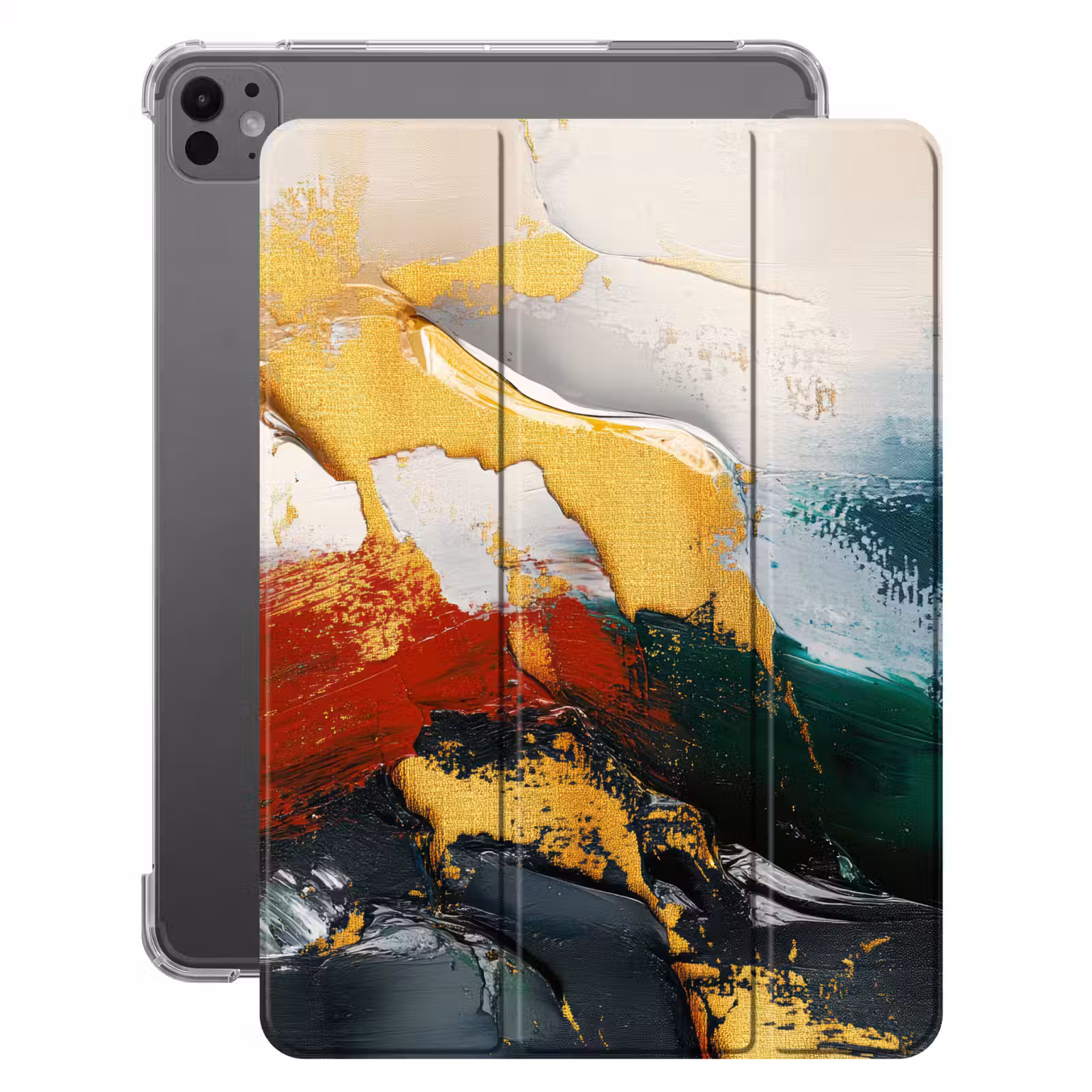 iPad-Hülle - Modern - Weihnachten - Abstrakt - Gold — 1