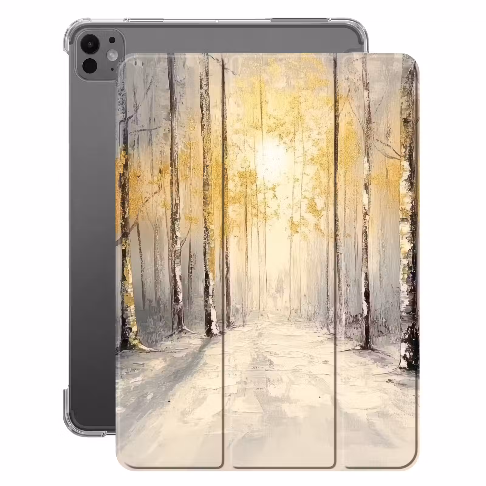 iPad-Hülle - Winter - Abstrakt - Schnee - Natur - Sonne — 1
