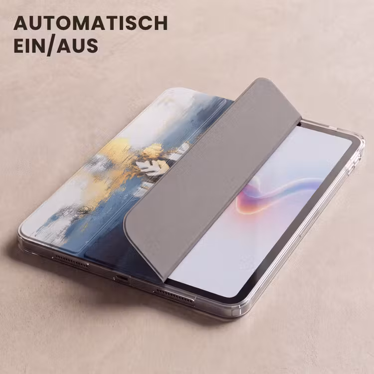 iPad-Hülle - Abstrakt - Winter - Schneeflocke - Schnee - Gold — 5