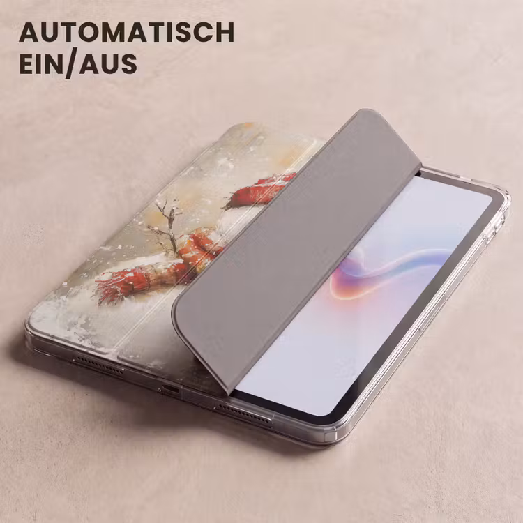 iPad-Hülle - Schneemann - Winter - Schnee - Beige — 5