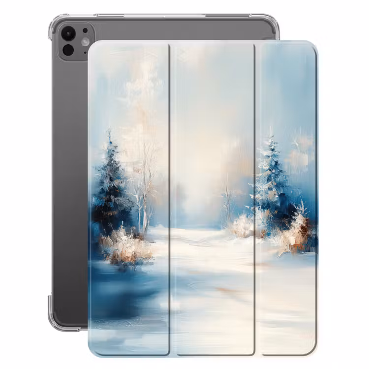 iPad-Hülle - Wald – Winter – Natur – Abstrakt – Schnee — 1