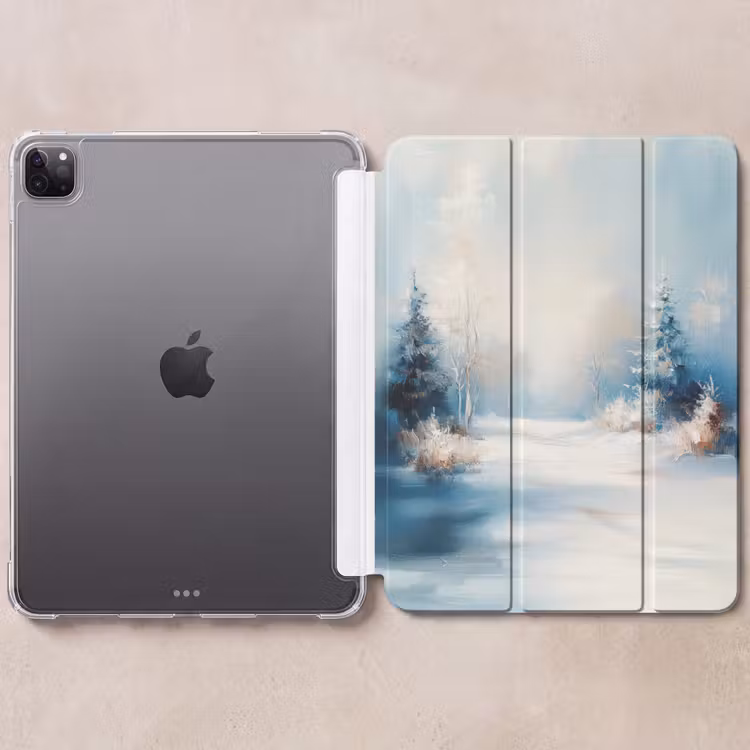 iPad-Hülle - Wald – Winter – Natur – Abstrakt – Schnee — 6