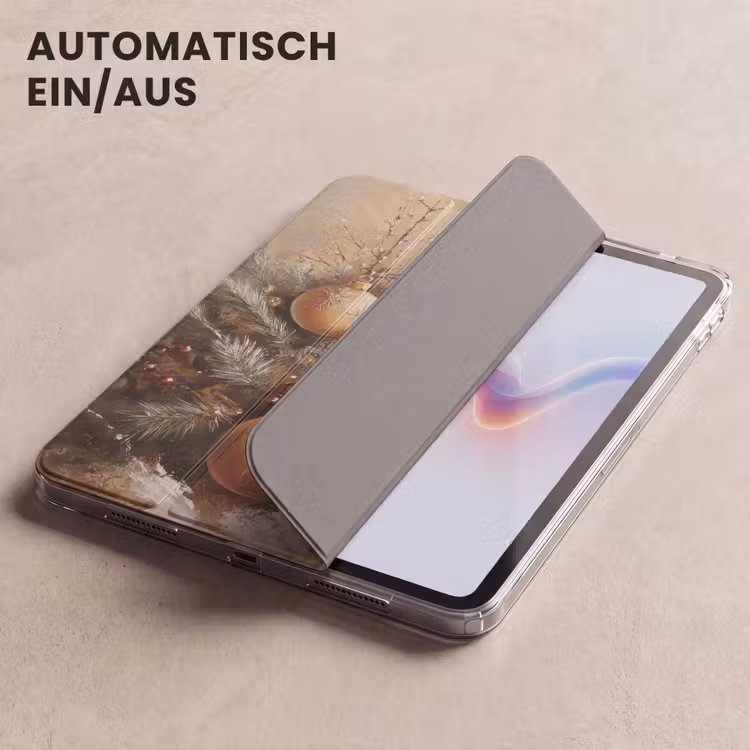 iPad-Hülle - Weihnachten - Kugeln - Beige - Gold — 5