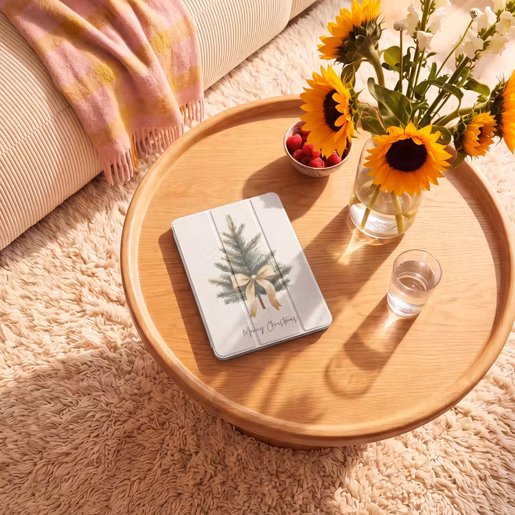 iPad-Hülle - Weihnachtsbaum - Weihnachten - Frohe Weihnachten - Beige — 2