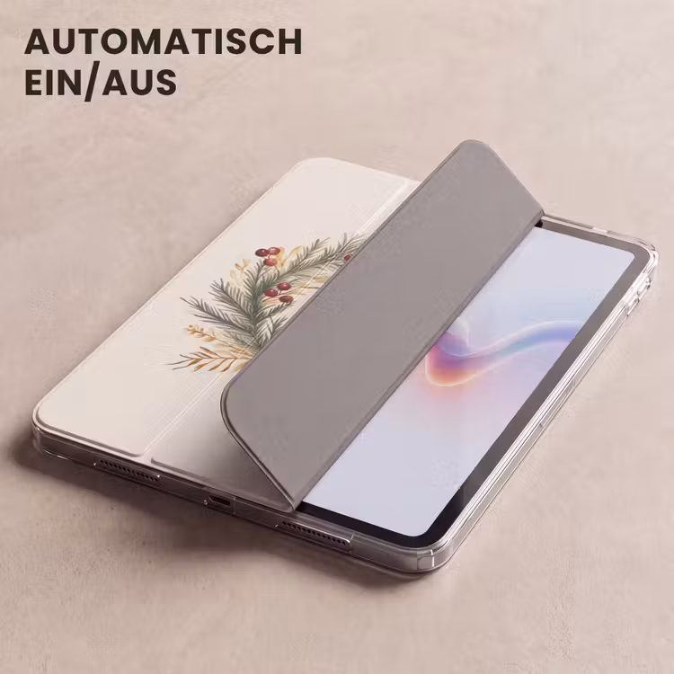 iPad-Hülle - Weihnachtskranz - Weihnachten - Gold - Beige — 5