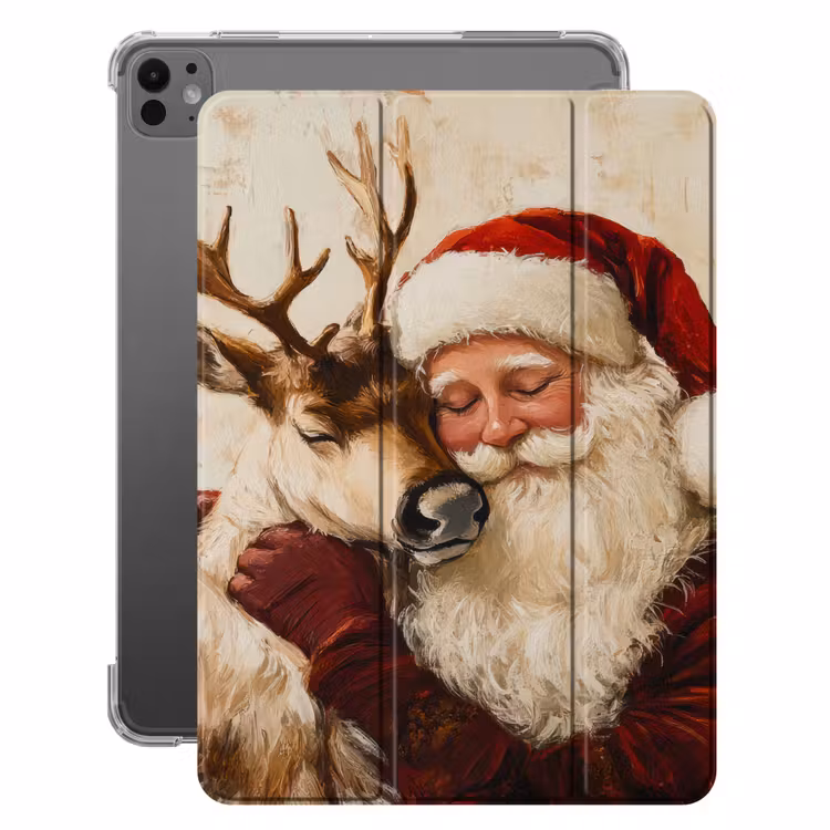 iPad-Hülle - Weihnachtsmann - Rentier - Weihnachten — 1