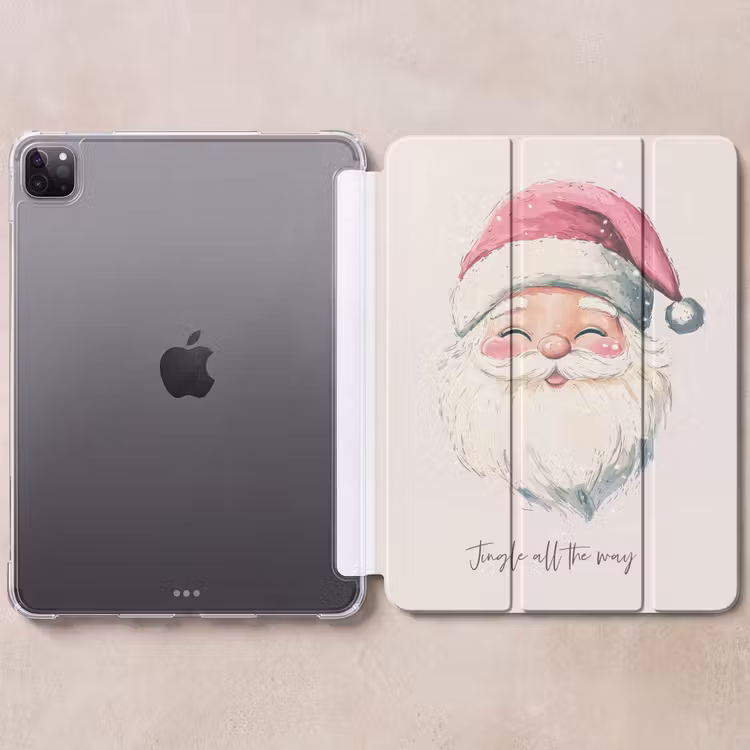 iPad-Hülle - Weihnachtsmann - Weihnachten - Zitat - Beige — 6