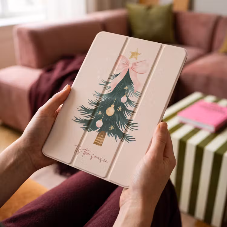 iPad-Hülle - Weihnachtszeit - Weihnachtsbaum - Rosa — 4