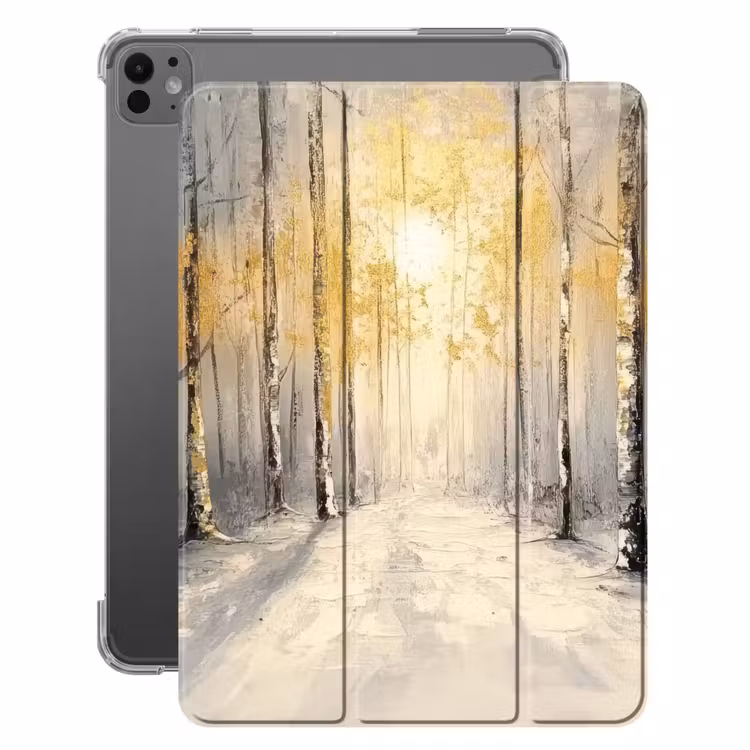 iPad-Hülle - Winter - Abstrakt - Schnee - Natur - Sonne — 1