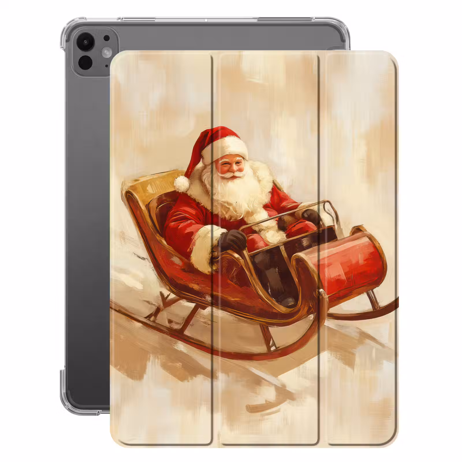 iPad-Hülle - Weihnachten - Schlitten - Weihnachtsmann — 1
