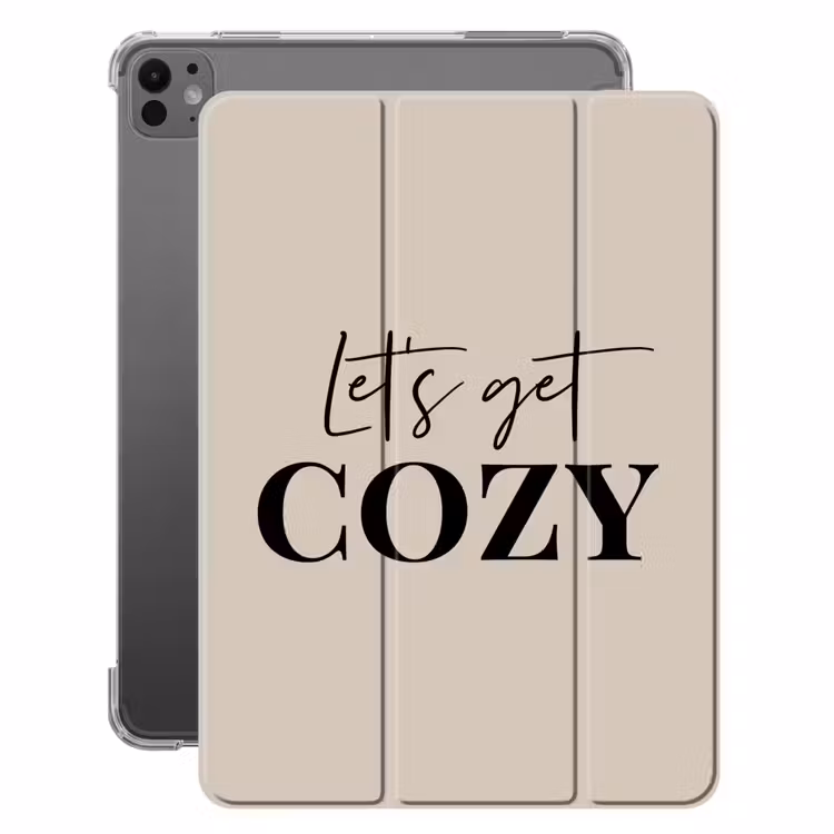 iPad-Hülle - Beige - Winter - Zitat - Gemütlich — 1