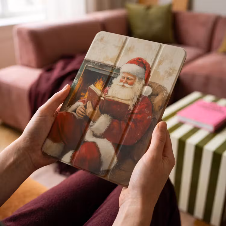 iPad-Hülle - Weihnachten - Weihnachtsmann - Winter - Open Fireside — 4