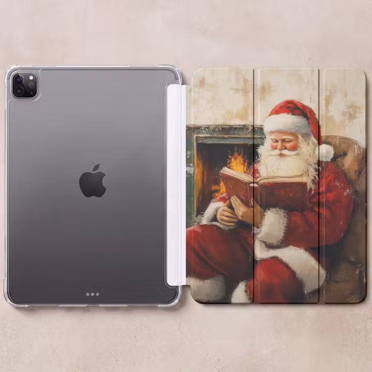iPad-Hülle - Weihnachten - Weihnachtsmann - Winter - Open Fireside — 6