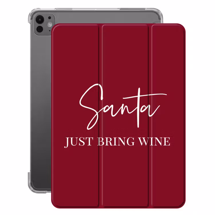 iPad-Hülle - Weihnachtsmann - Wein - Rot - Weihnachten - Weihnachtsmann — 1