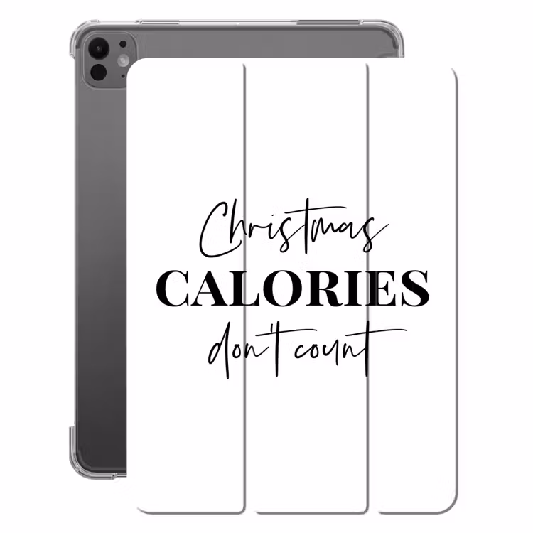 iPad-Hülle - Zitat Weihnachten - Winter - Weihnachtskalorien - Weiß — 1