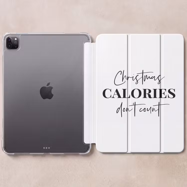 iPad-Hülle - Zitat Weihnachten - Winter - Weihnachtskalorien - Weiß — 6