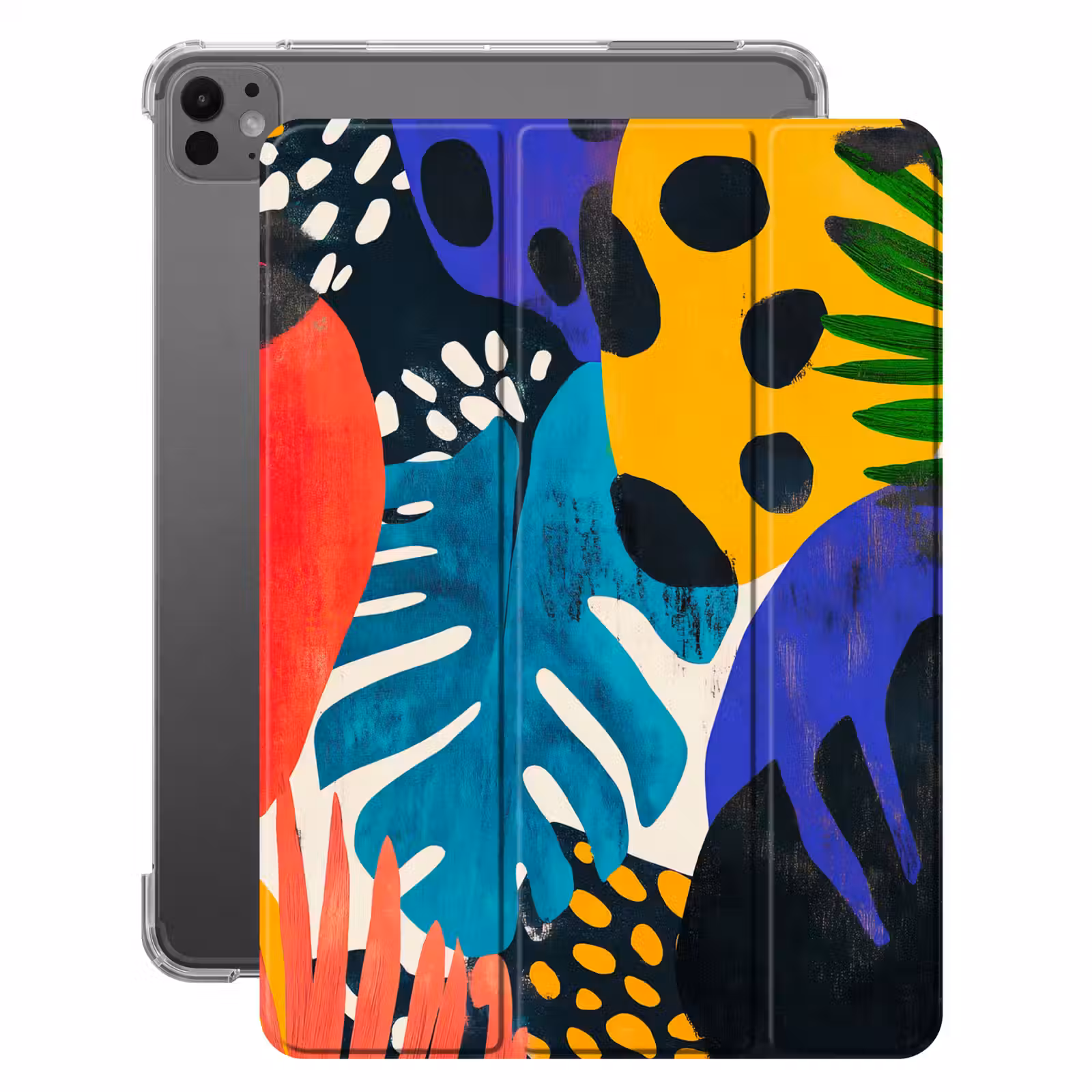 iPad-Hülle - Blätter - Formen - Abstrakt - Farbenfroh — 1