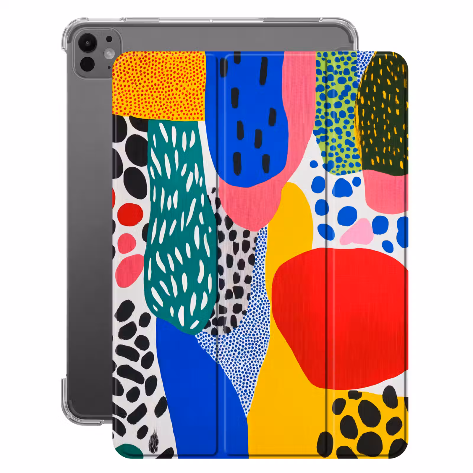 iPad-Hülle - Punkte - Formen - Modern - Farben — 1