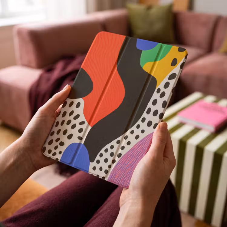 iPad-Hülle - Abstrakt - Formen - Farben - Punkte — 4