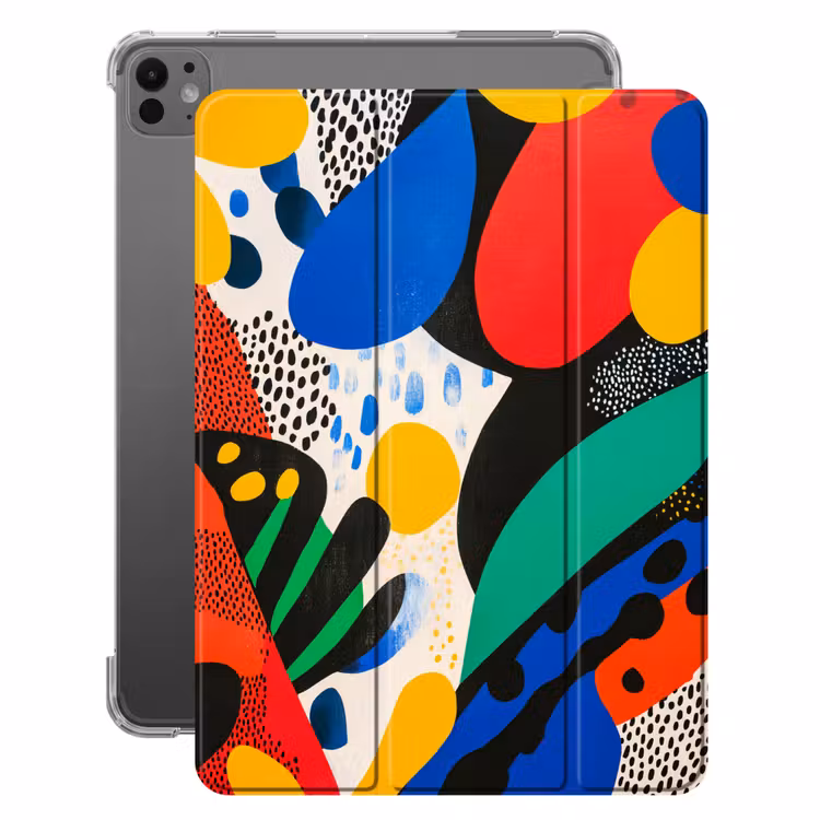 iPad-Hülle - Abstrakt - Pflanzen - Formen - Farbenfroh — 1