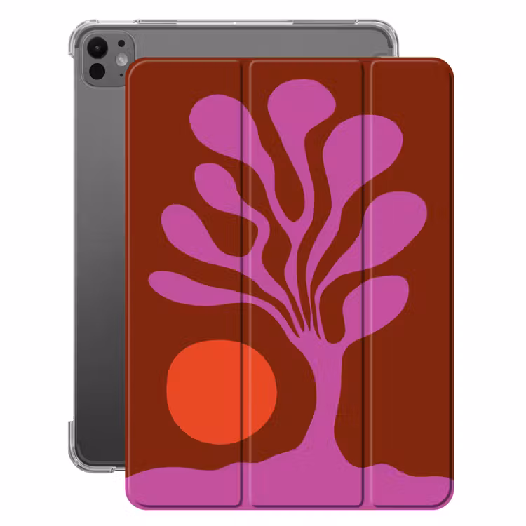 iPad-Hülle - Baum - Lila - Kreis - Fließend — 1