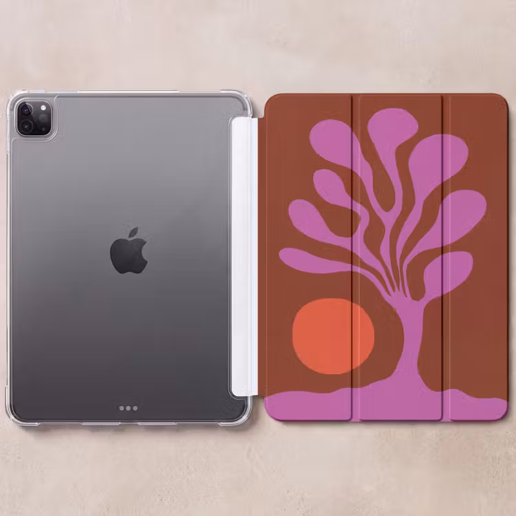 iPad-Hülle - Baum - Lila - Kreis - Fließend — 6
