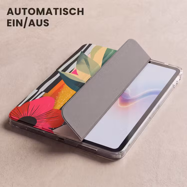 iPad-Hülle - Blumen - Blätter - Abstrakt - Farbenfroh — 5