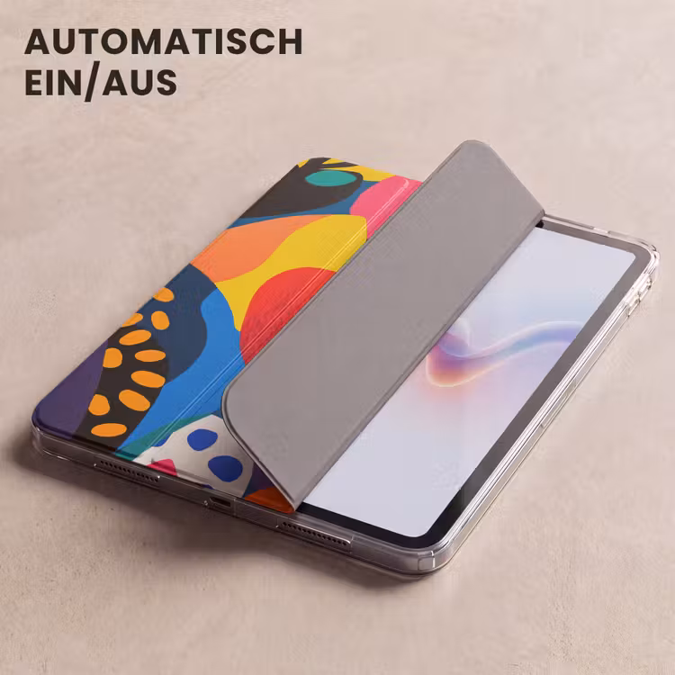 iPad-Hülle - Blumen - Blätter - Abstrakt - Rot — 5