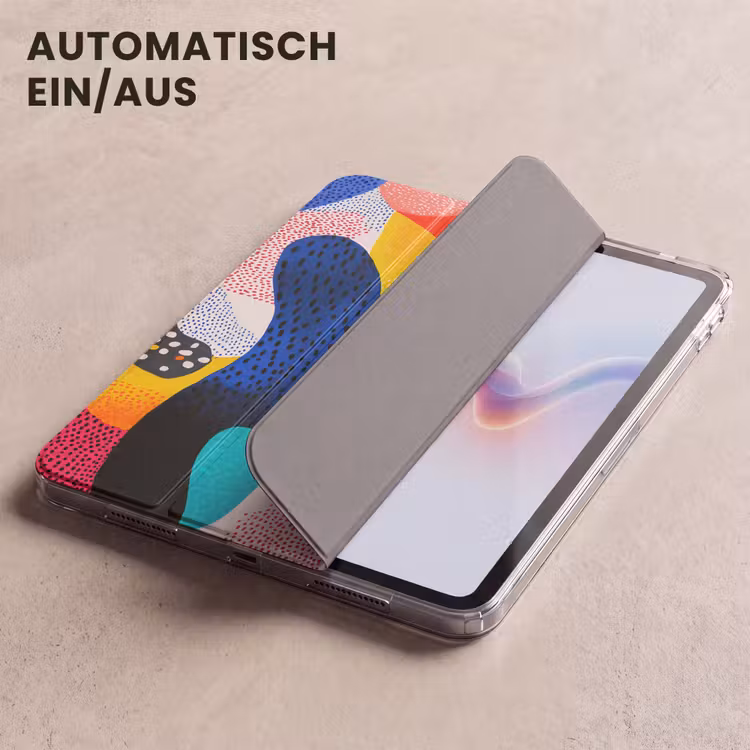 iPad-Hülle - Formen - Abstrakt - Punkte - Blau — 5