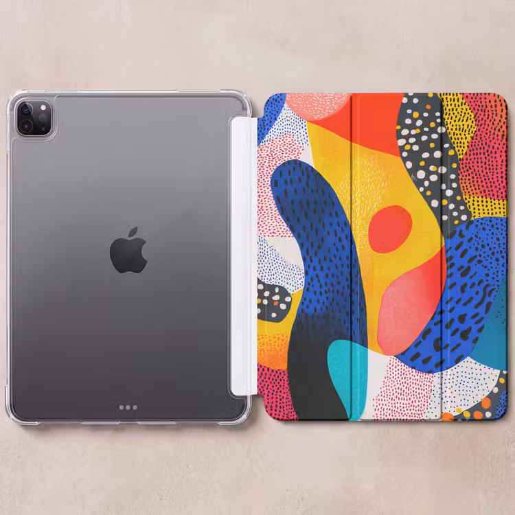 iPad-Hülle - Formen - Abstrakt - Punkte - Blau — 6