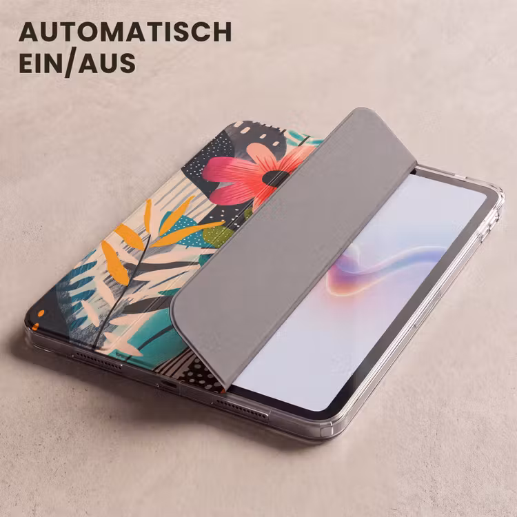 iPad-Hülle - Gemälde - Abstrakt - Blumen - Rosa — 5