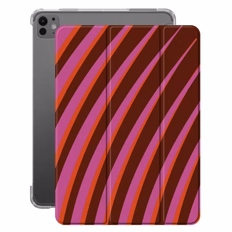 iPad-Hülle - Linien - Rot - Bewegung — 1