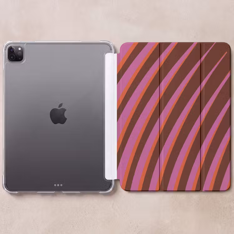 iPad-Hülle - Linien - Rot - Bewegung — 6