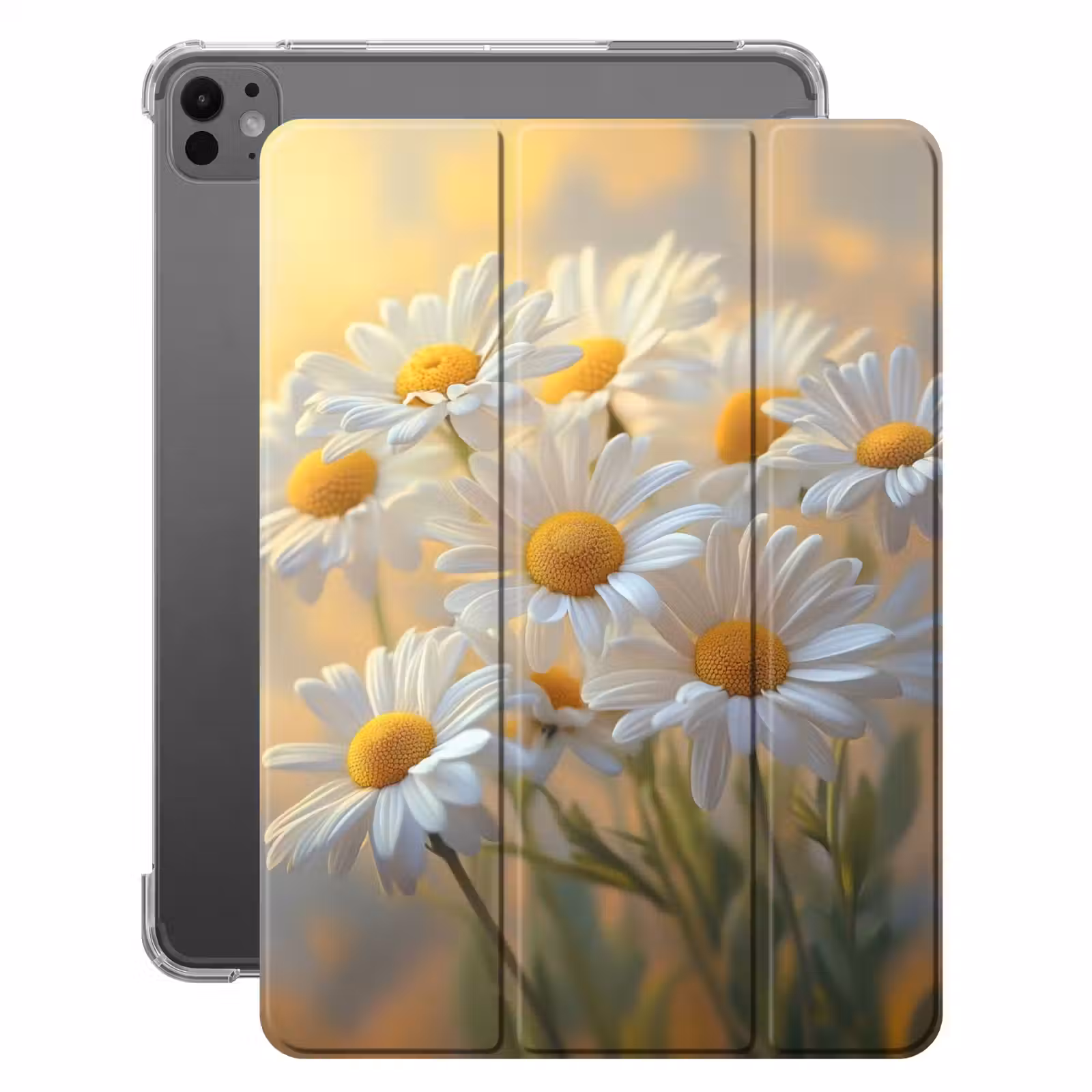 iPad-Hülle - Gänseblümchen - Weiß - Sonnenlicht — 1