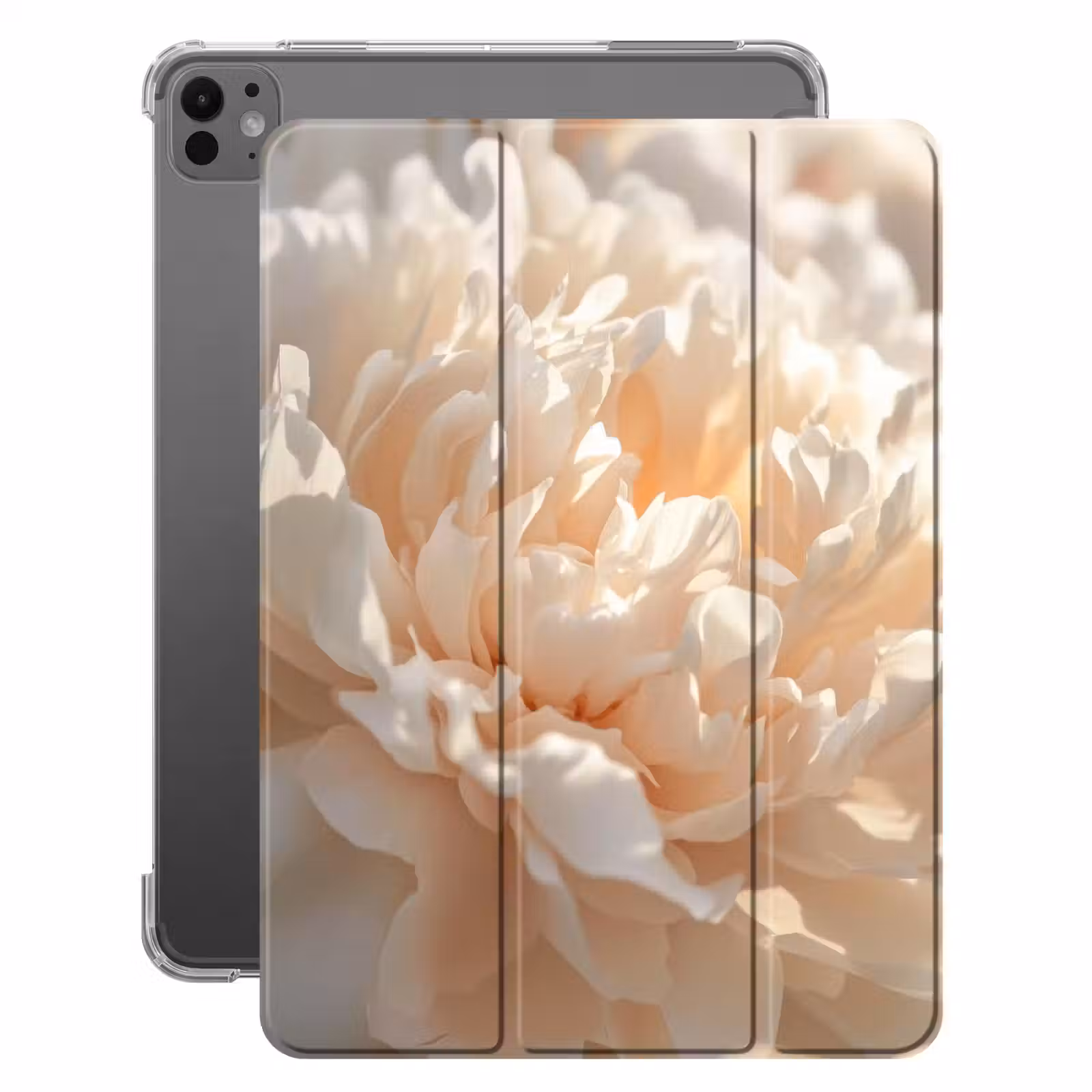 iPad-Hülle - Nahaufnahme - Pfingstrose - Hellrosa — 1