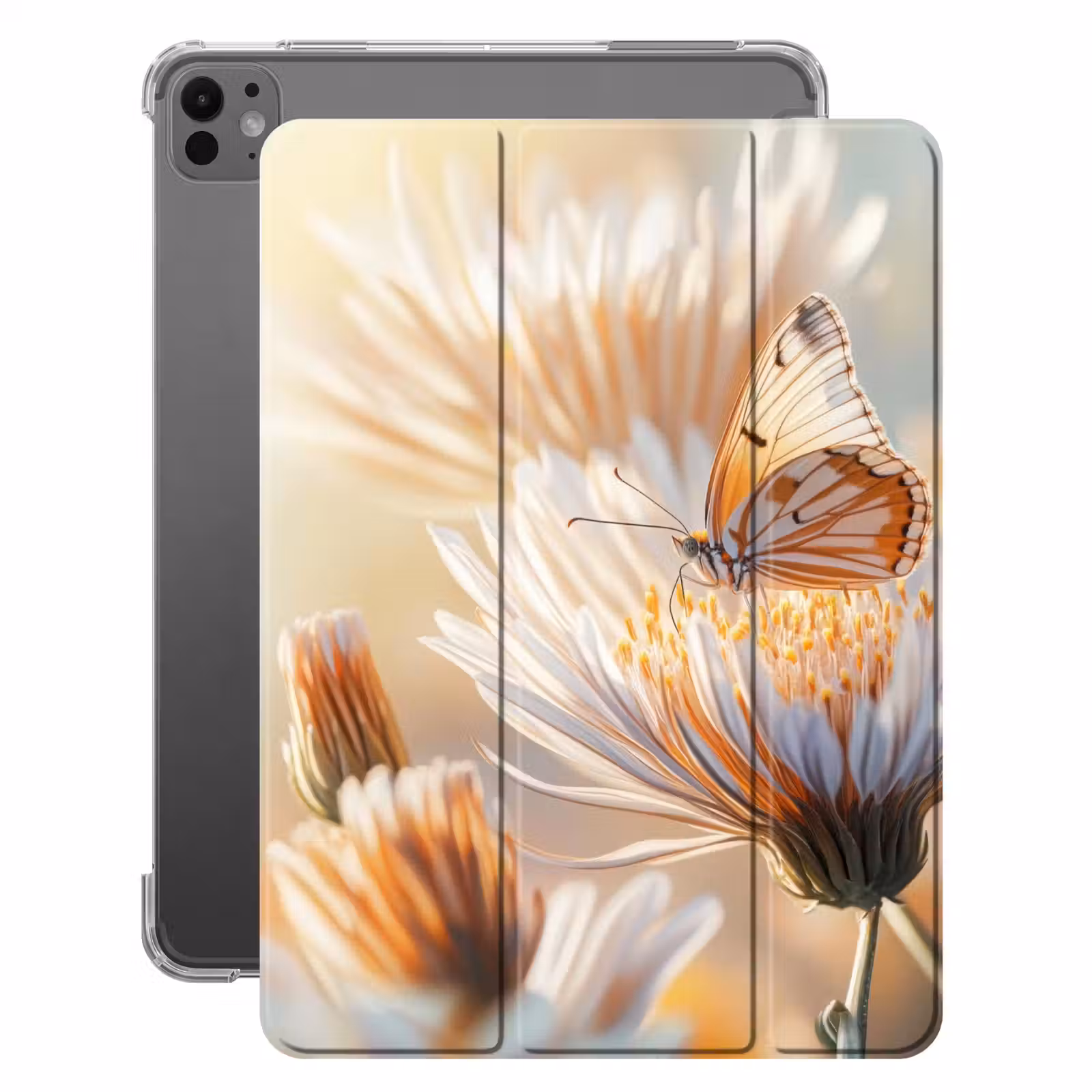 iPad-Hülle - Schmetterling - Blume - Orange — 1