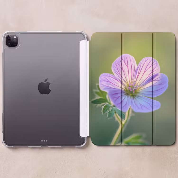 iPad-Hülle - Blume - Nahaufnahme - Lila — 6