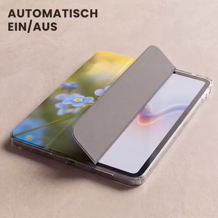 iPad-Hülle - Blumen - Blau - Vergissmeinnicht — 5
