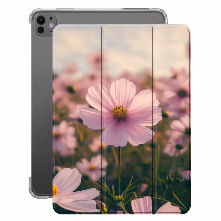iPad-Hülle - Blumen - Lila - Unscharf — 1
