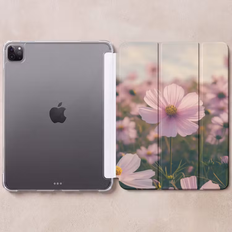 iPad-Hülle - Blumen - Lila - Unscharf — 6