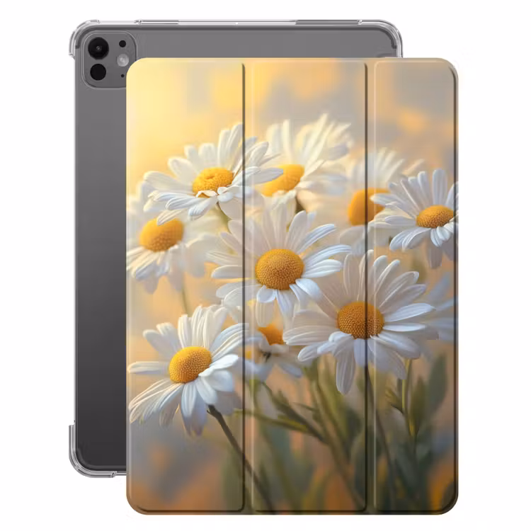 iPad-Hülle - Gänseblümchen - Weiß - Sonnenlicht — 1