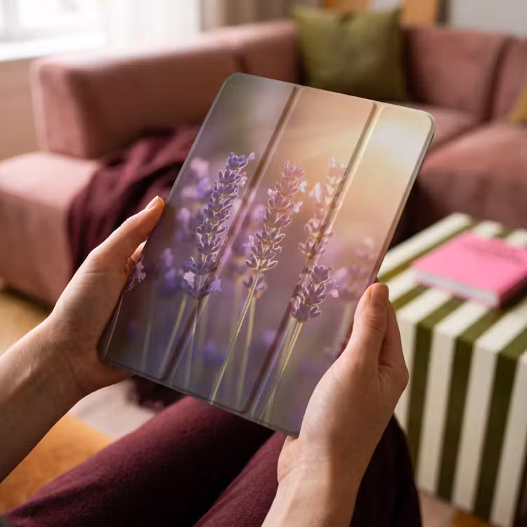 iPad-Hülle - Lavendelblüten - Lila - Sonnenlicht — 4