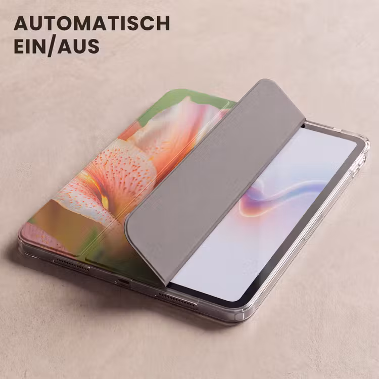 iPad-Hülle - Lilie - Nahaufnahme - Hellrosa — 5