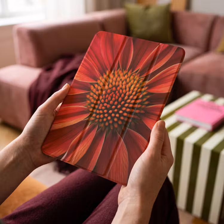 iPad-Hülle - Nahaufnahme - Blume - Rot — 4