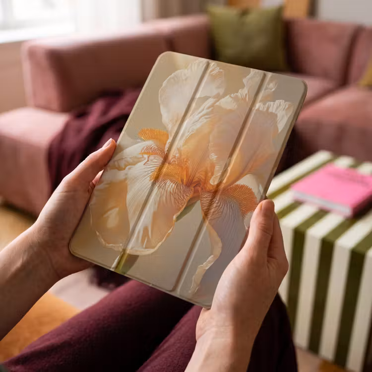 iPad-Hülle - Nahaufnahme - Orange - Iris — 4