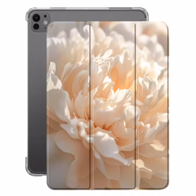 iPad-Hülle - Nahaufnahme - Pfingstrose - Hellrosa — 1