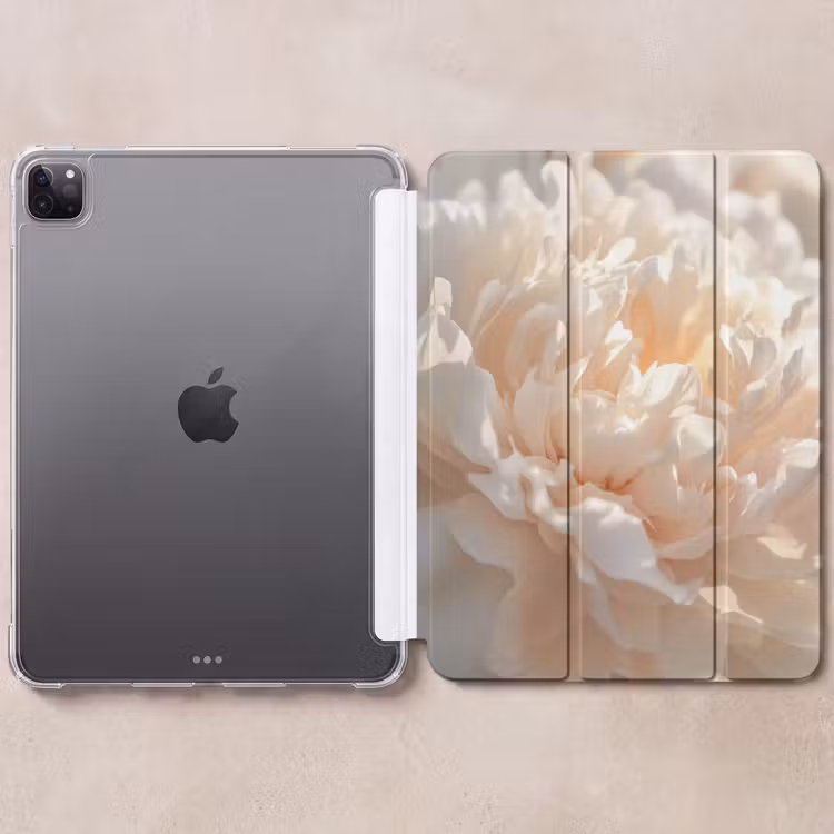 iPad-Hülle - Nahaufnahme - Pfingstrose - Hellrosa — 6
