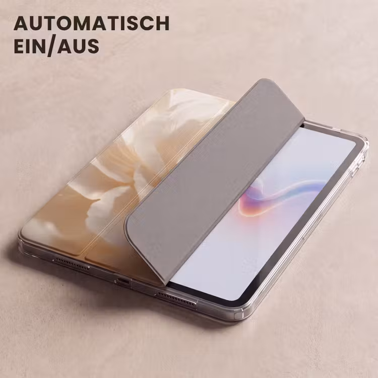 iPad-Hülle - Nahaufnahme - Pfingstrose - Weiß — 5