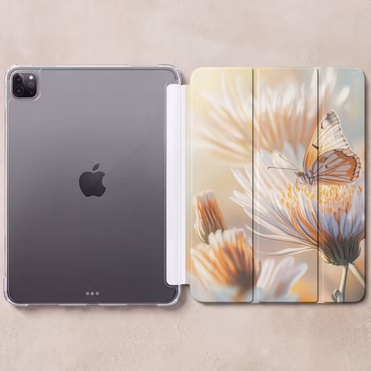 iPad-Hülle - Schmetterling - Blume - Orange — 6
