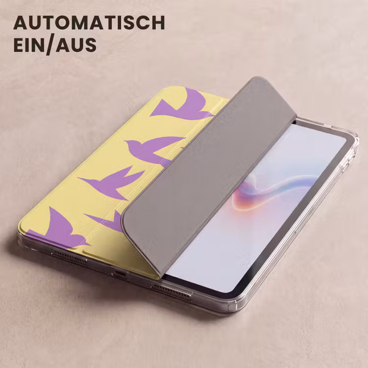 iPad-Hülle - Vögel - Kreis - Gelb - Bewegung — 5